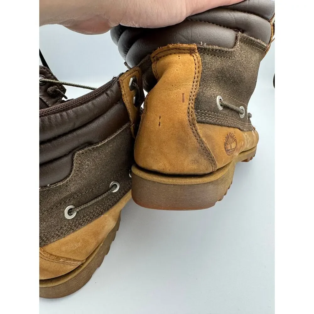 Timberland Leather Hiking/Work Boots Men’s Size 10 – Tan – Normal Wear